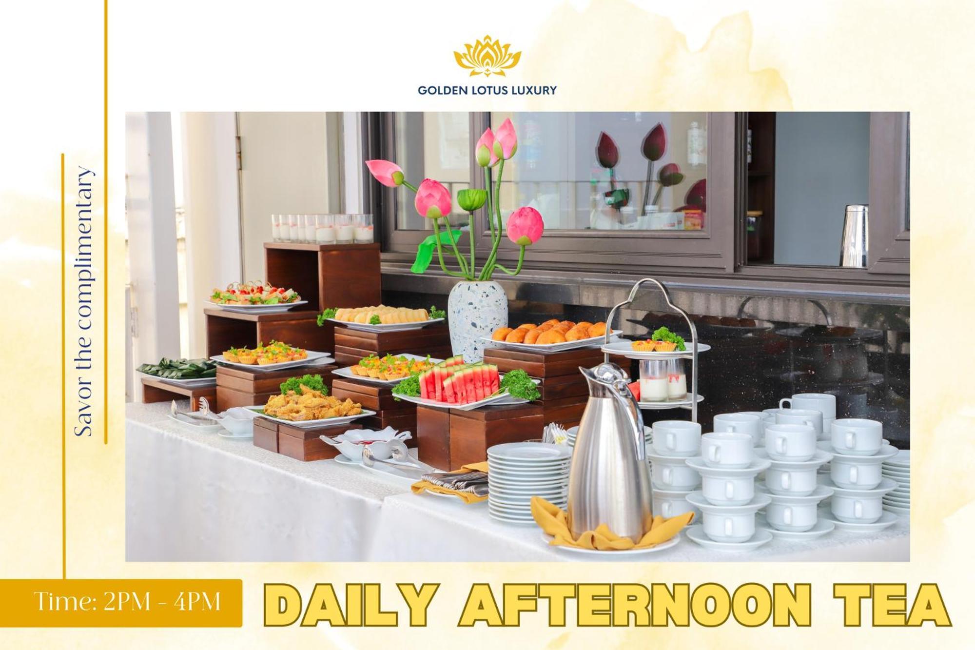 Golden Lotus Luxury Hotel Danang - Complimentary Daily Afternoon Tea Eksteriør bilde